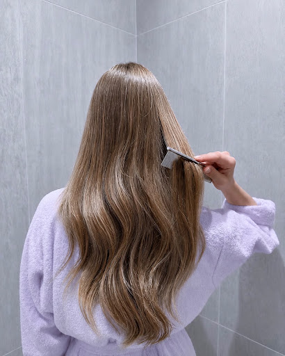 Mascarilla Intensiva Reparadora de Queratina Chapitrati aplicada sobre el cabello